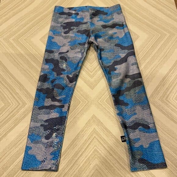 Terez Girls Camouflage Denim-Like Leggings - Picture 1 of 7
